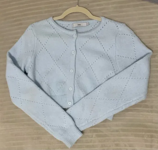 Casaco Azul Cropped Azul Adika