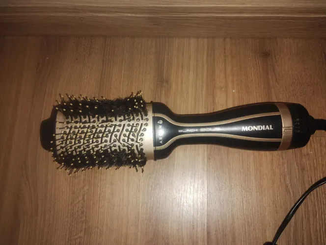 Escova de cabelo Mondial Black Gold Argan