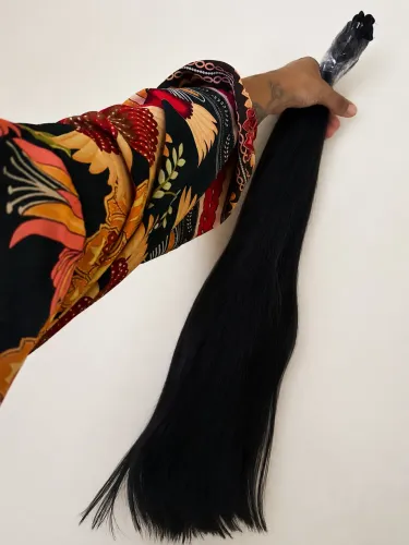 Cabelo vietnamita 70cm 239g pronto para colocação no método ponto americano
