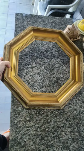 moldura oitavada (octogonal) vintage