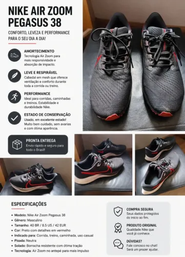 Tênis Nike Air Pegasus 38