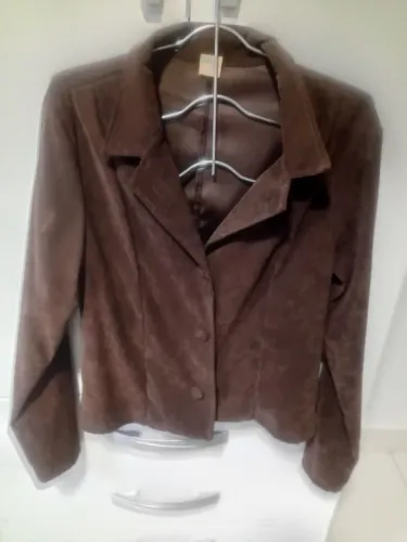 Casaquinho suede feminino tamanho G