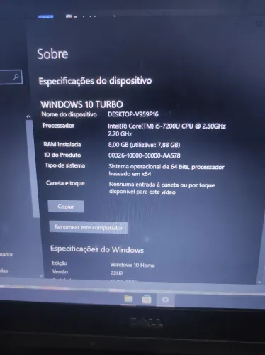 Core I5 8 GB de ram 1 terá de armazenamento 