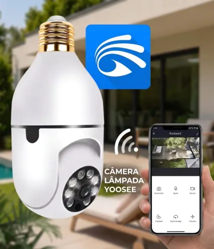 camera segurança tipo lampada