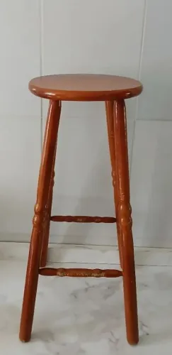 Banqueta de Madeira Alta 70cm