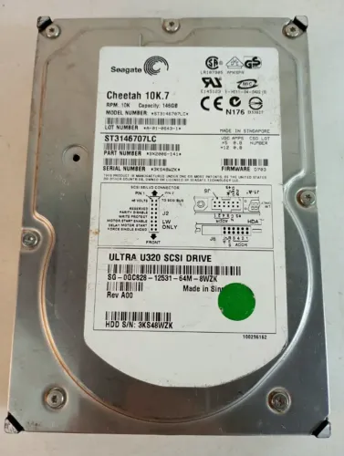 hd seagate cheetah 10k.7 146gb scsi - para reaproveitamento de peças