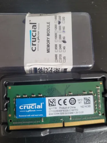 Memória Notebook 8gb Ram DDR-4 3200mhz nova!
