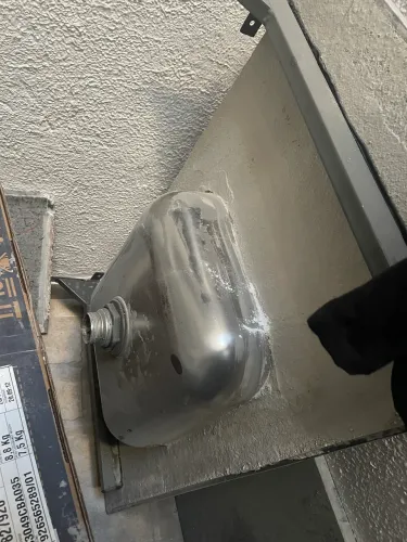 Pia inox concretada