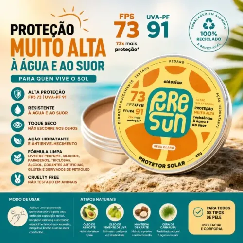 Protetor Solar Puresun Bege Claro