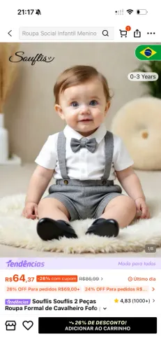 Conjunto bebê social