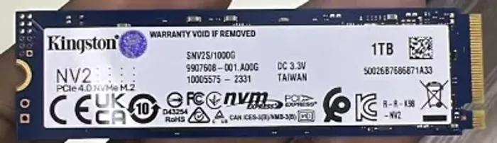 SSD Kingston NV2 de 1TB (BEM NOVO)