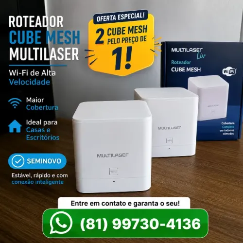 Roteador Cube Mesh Multilaser (kit com 2)