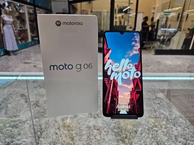 PARCELAMOS NO BOLETO - Motorola G06 256GB - Aprovamos mesmo com nome SUJO!!
