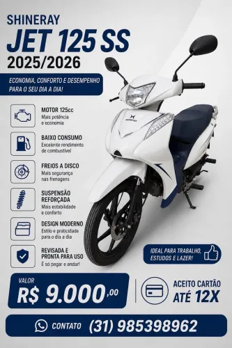 Shineray Jet 125ss Impecável