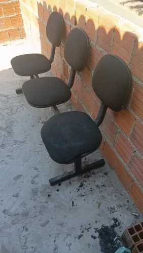 Cadeira para Escritorio 3 Lugares Salas