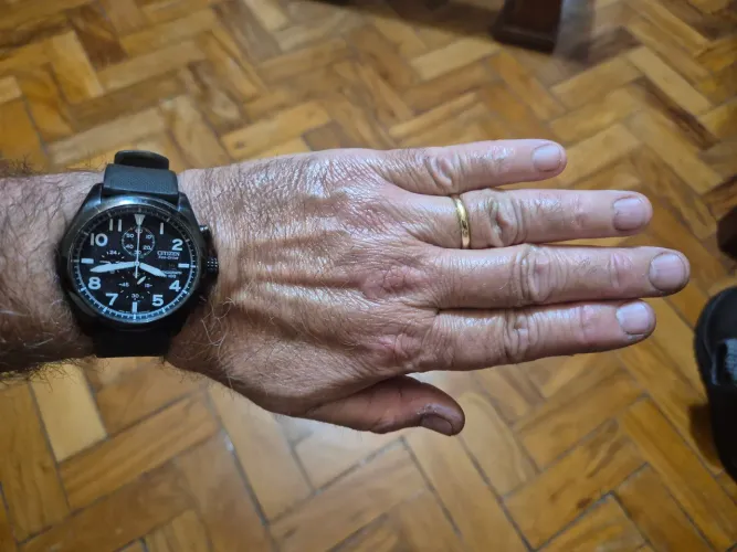 Relógio Citizen Eco-Drive Chronograph CA0255-01E (Funcionando 100%)