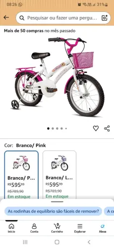 Bicicleta infantil aro 16