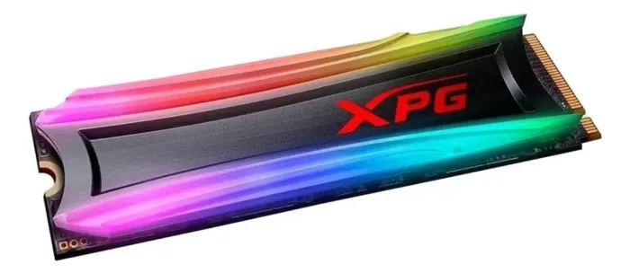SSD GAMER NVME 1.3 XPG S40G - 512GB Semi Novo C/ Dissipador/RGB/3D NAND/SLC