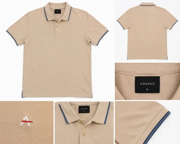 Camisa Polo Aramis - Tam M - Bege 