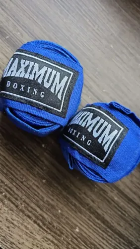Bandagem Maximum Azul e Branca - Par - 5 metros