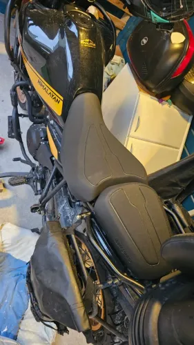 Banco Confort Royal Enfield Himalayan - Dianteiro e Traseiro - Pouco Uso