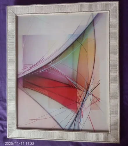 Quadros em Pintura Abstrata Arte Vintage - início dos anos 90