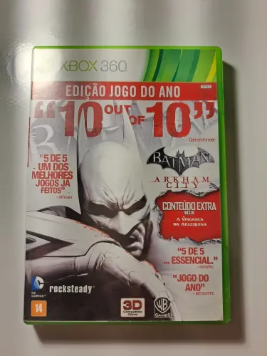 Jogo Batman Arkham City XBOX360 - com conteúdo extra