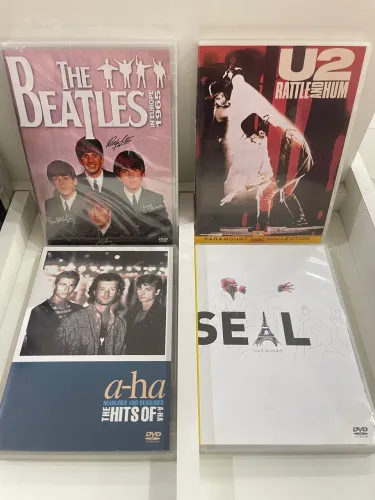 Lote com 4 DVDs Musicais Originais (Colecionador) The Beatles lacrado/ seal / a-ha / U2