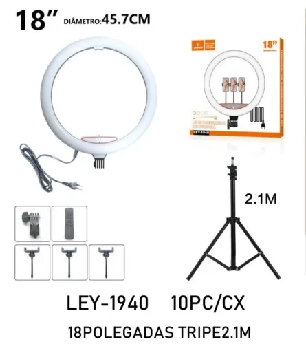 Ring light para fotos e vídeos todos os tamanhos