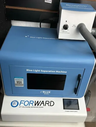 Máquina Blue Laser FOWARD + Exaustor, Separador De Tampas e Telas