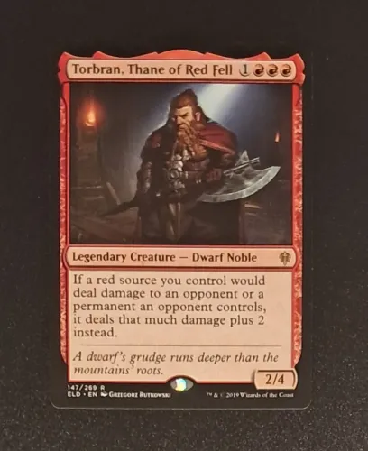 Torbran, Tano de Lapa Vermelha - Carta de Magic the Gathering Edição: Trono de Eldraine