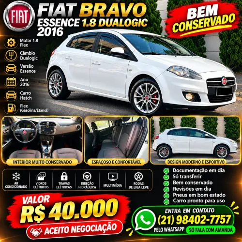 Fiat Bravo Essence Dualogic 1.8 Flex 16V 5P 2016