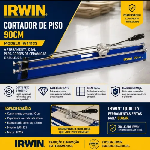Vendo Cortador de Piso Manual Irwin 90cm ( Usado 1 vez) <br>*Valor: 250.00*