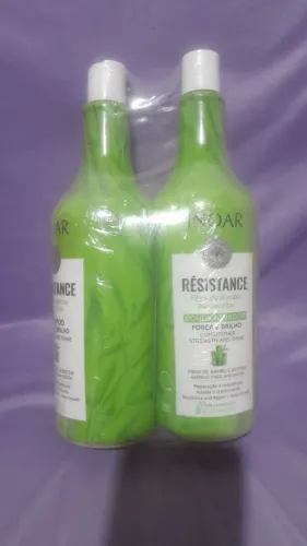 Shampoo e condicionador INOAR cada frasco contém 1L