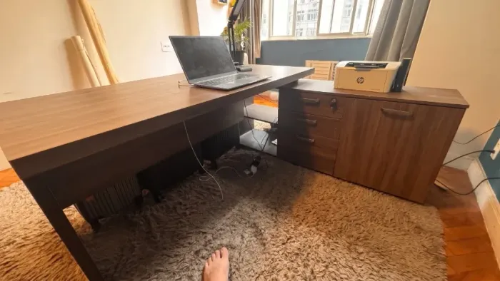 Mesa de Escritório Executiva em 'L'