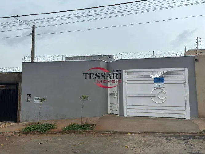 Casa nova para locação próximo Br 153, com 2 quartos sendo uma suíte - região Norte
