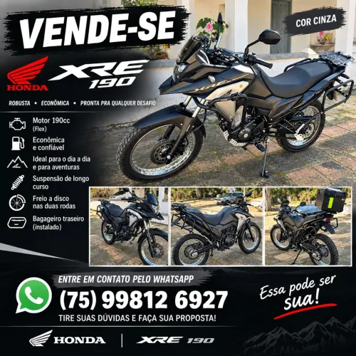 Moto Honda XRE 190 2026 + Acessórios