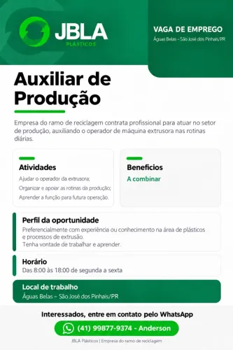 VAGA DE EMPREGO