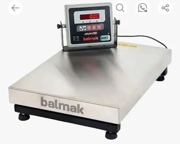 Balança plataforma industrial aço inox 300g com bateria Balmack