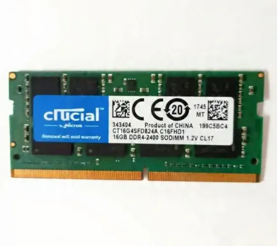 Memória Crucial 16Gb DDR4 2400 Notebook - Envio olxpay