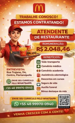 Atendente McDonald?s 