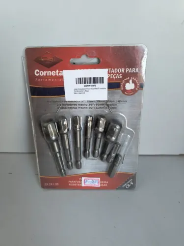 LT118 Kit 8 Adaptador Soquete Parafusadeira Furadeira