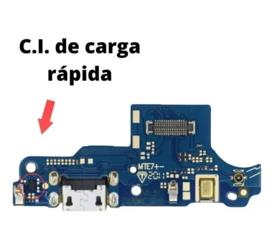 Plaquinha de carga Moto E7 Plus