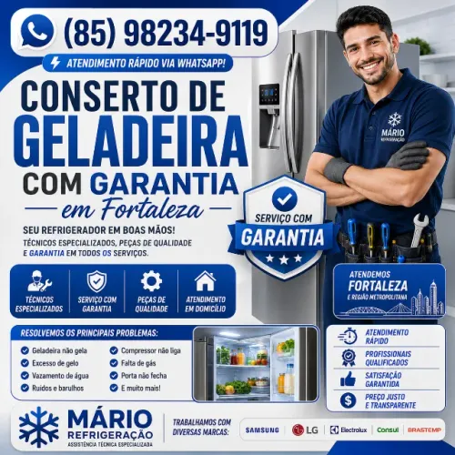 Conserto de Geladeira com Garantia em Fortaleza