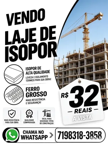 Laje de Isopor Ferro Grosso
