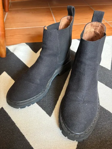 Bota Chelsea Boots Preta Camurça Insecta Tam 36/37 