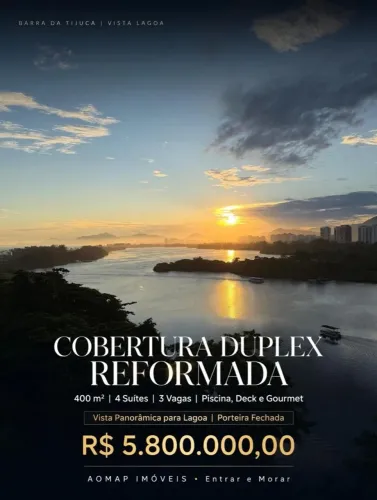 Cobertura na praia da Barra da Tijuca