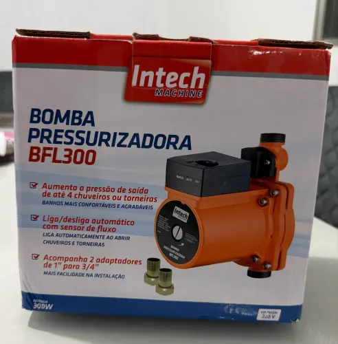 Bomba Pressurizador Aumenta Pressão Fluxo D'água