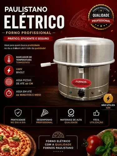 Forno Paulistano elétrico 220V