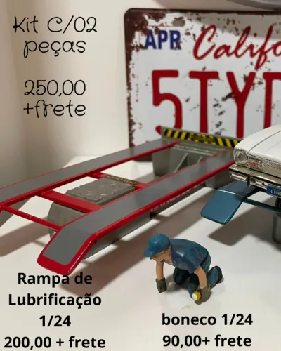 Miniatura de Rampa automotiva , escala 1/24